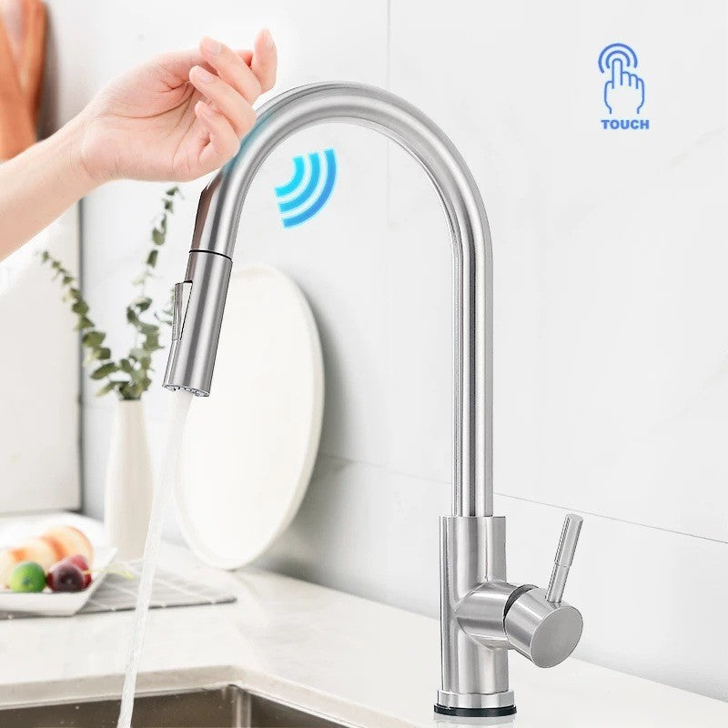 White Oat Kitchen Pull-out Faucet
