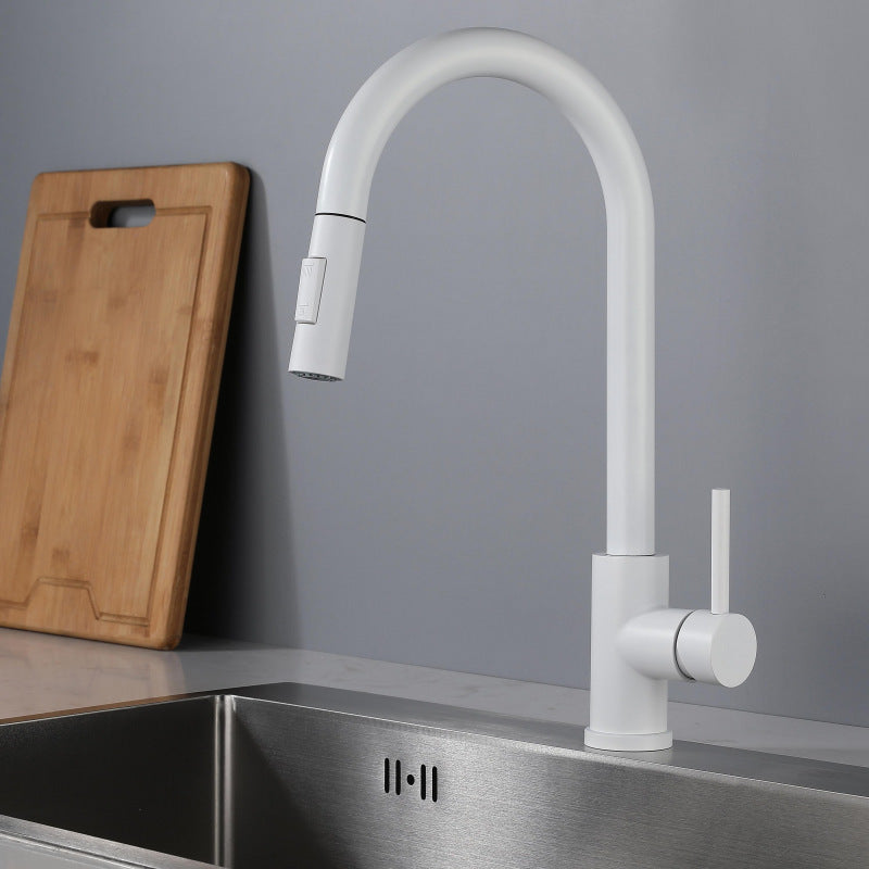 White Oat Kitchen Pull-out Faucet