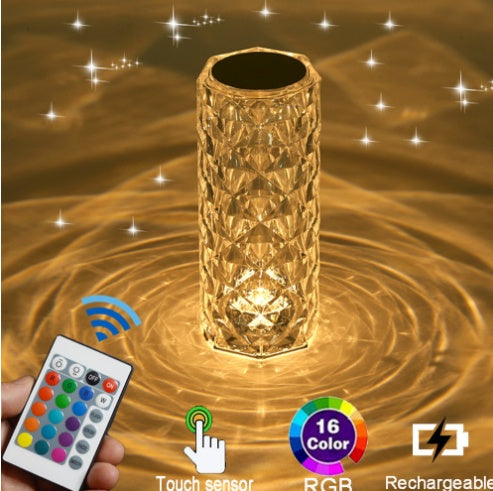Crystal Diamond Table Lamp